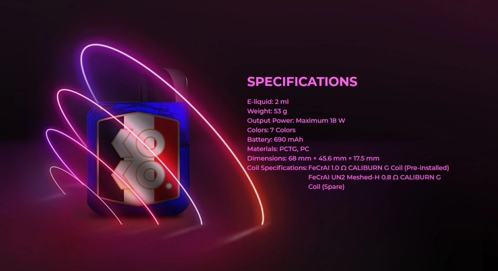 UWELL CALIBURN KOKO Prime Vision