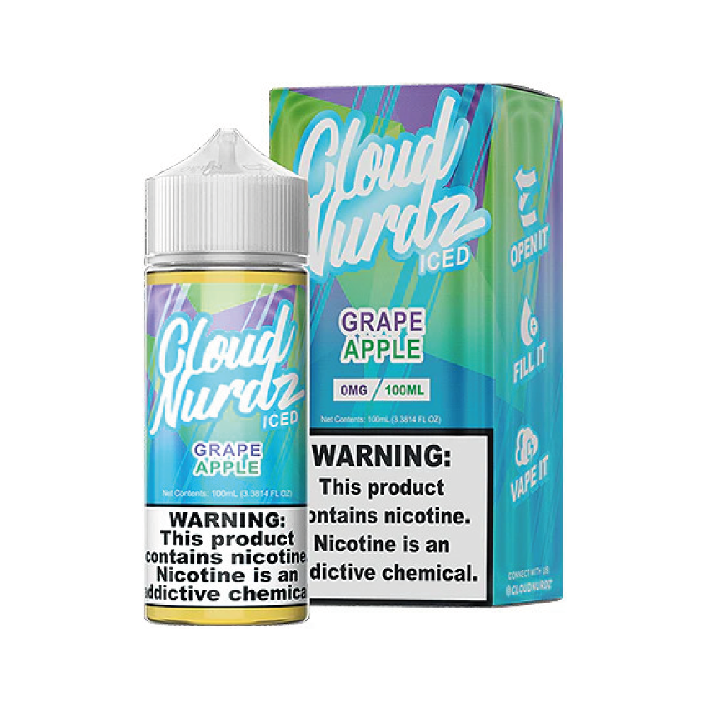 CLOUD NURDZ Grape Apple Iced 3mg 100ml