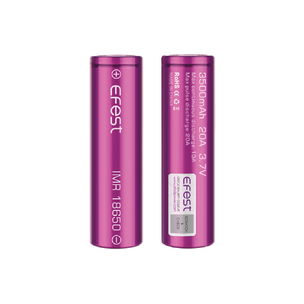 [E132B(] EFEST 18650 3500mah 20A Batteries (1pcs)