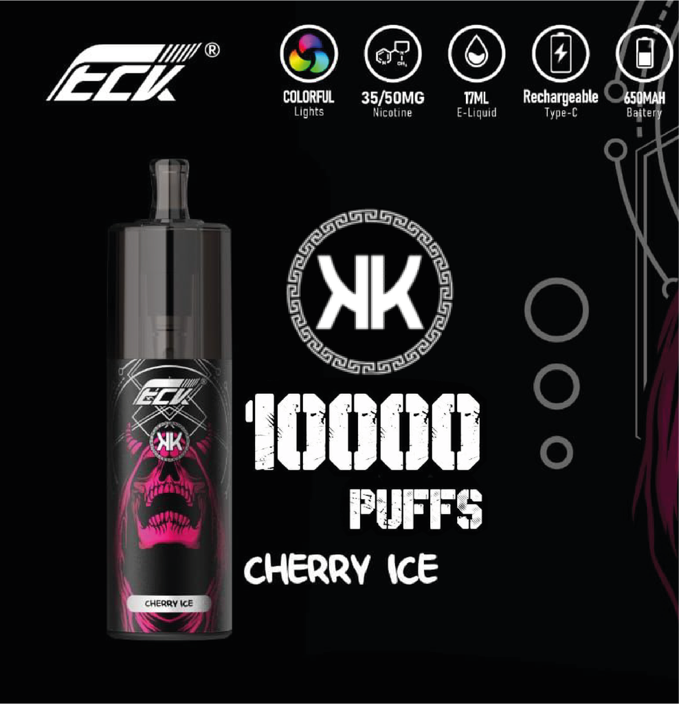 [KE1PCI] KK ENERGY 10000 Puffs Cherry Ice