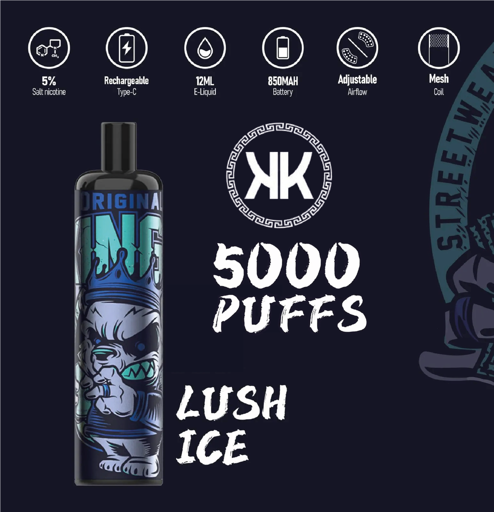 KK ENERGY 5000 Puffs Lush Ice