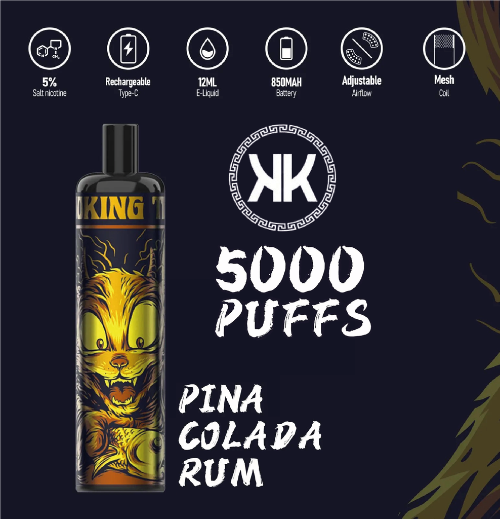 KK ENERGY 5000 Puffs Pina Colada Rum