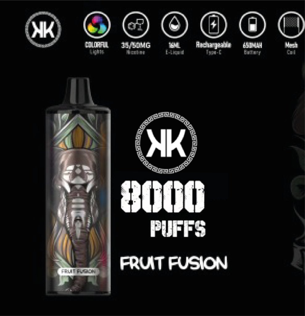 [KE8PFF] KK ENERGY 8000 Puffs Fruit Fusion