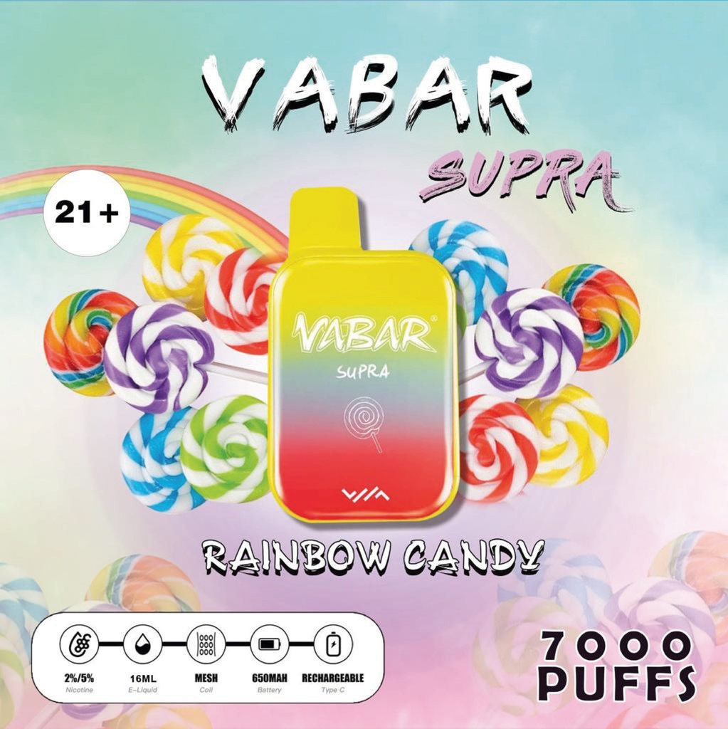 VABAR 7000 Puffs Rainbow Candy