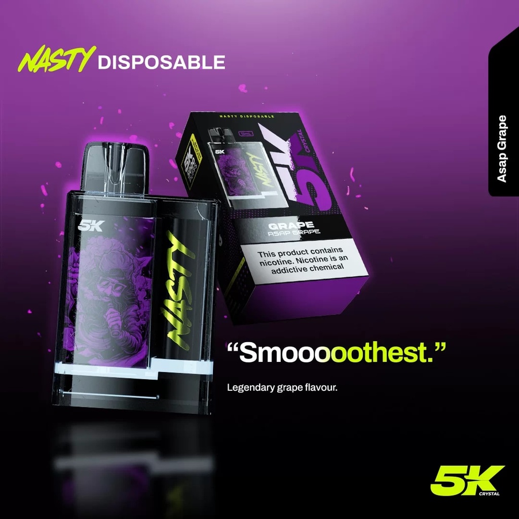 NASTY CRYSTAL 5000 Puffs ASAP Grape