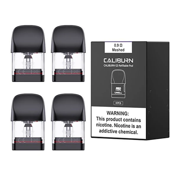 [UCGMP(0O] UWELL CALIBURN G3 Meshed Pods (4pcs) 0.9 Ohms