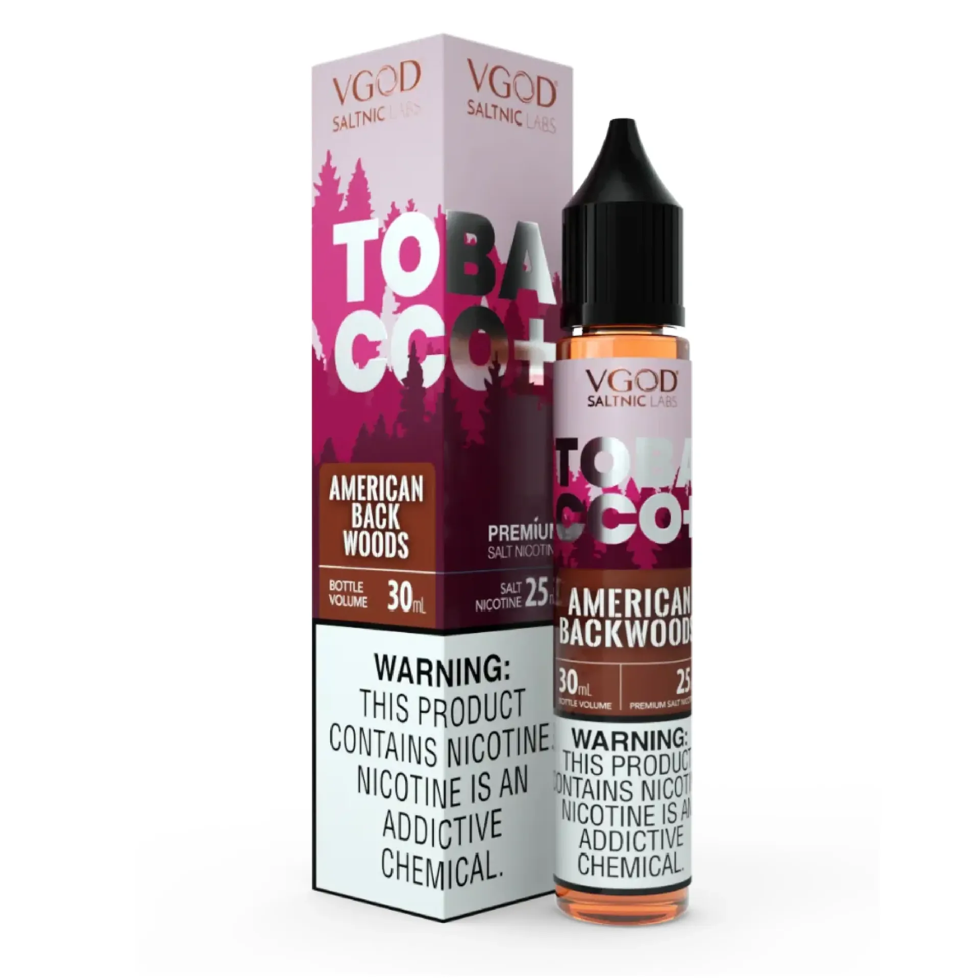 VGOD Tobacco Plus American Backwoods 30ml (25mg)