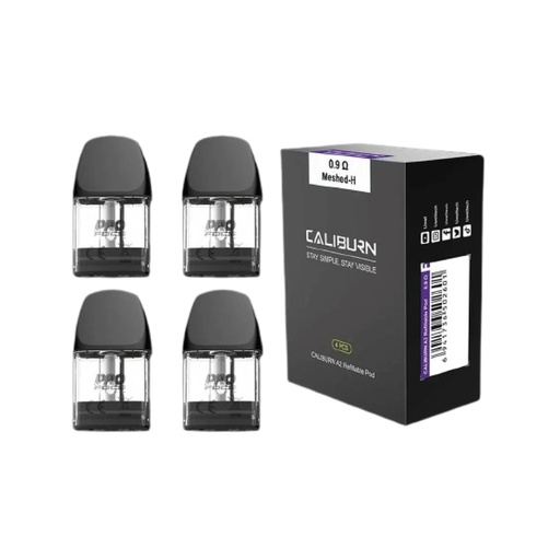 [UCAMP(0O] UWELL CALIBURN A2 Meshed Pods (4pcs) 0.9 ohms