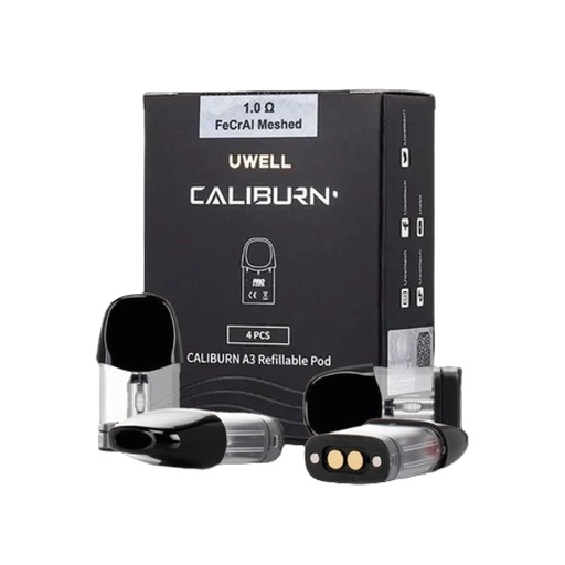 [UCAMP(1O] UWELL CALIBURN A3 Meshed Pods (4pcs) 1.0 ohms