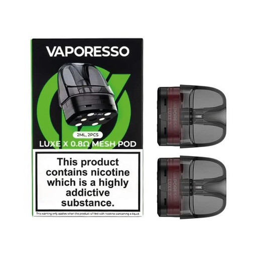 [VLXMP(0O] VAPORESSO Luxe X Mesh Pods (2pcs) 0.8 ohms