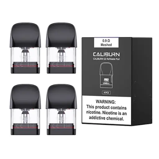 [UCGMP(0O] UWELL CALIBURN G3 Meshed Pods (4pcs) 0.8 ohms